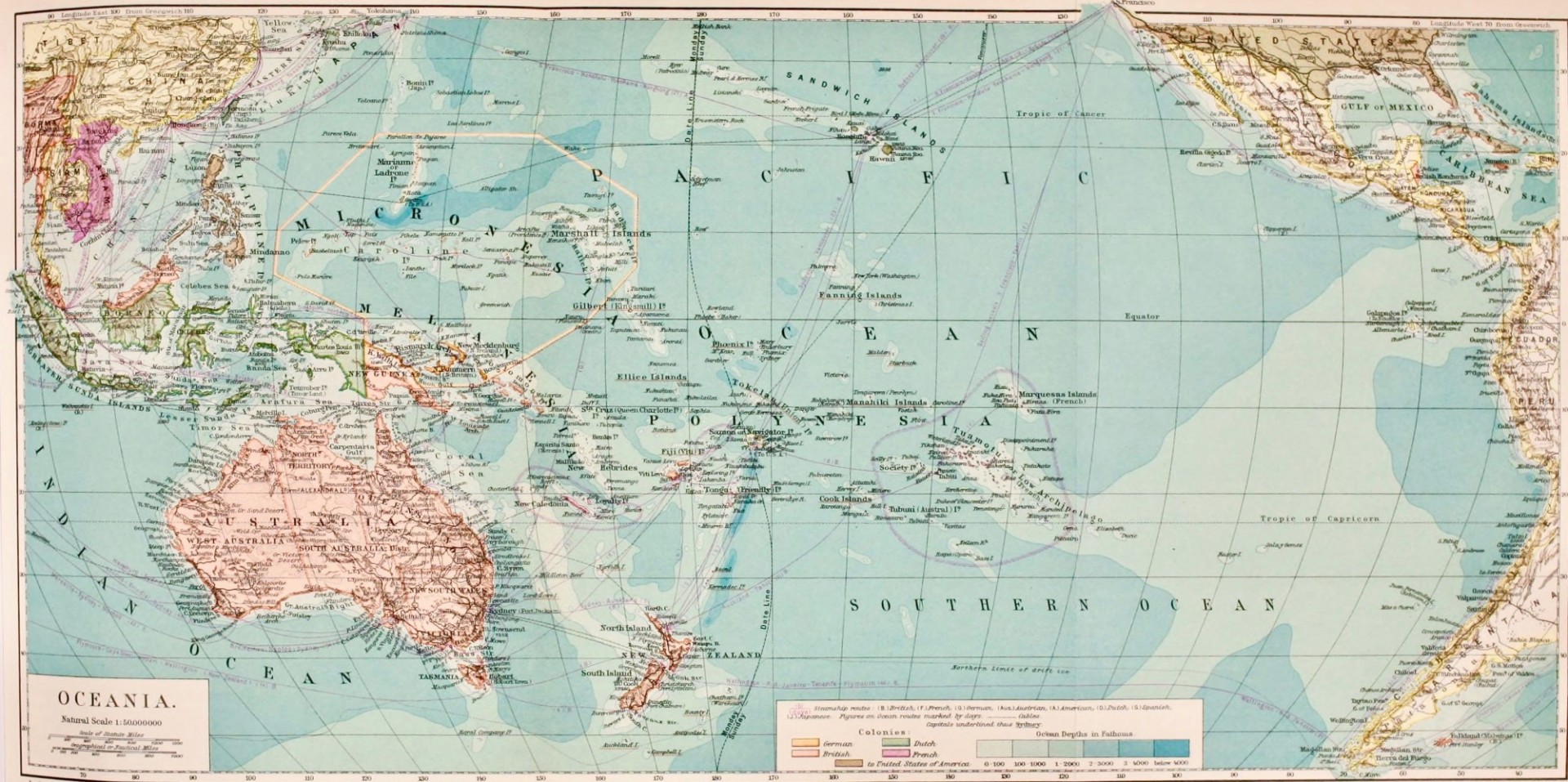 Map of Pacific, 1902