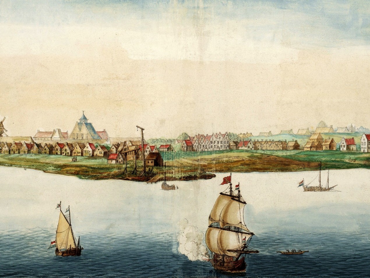 Nieuw Amsterdam, 1664. Source: Johannes Vingboons [Public domain], via Wikimedia Commons