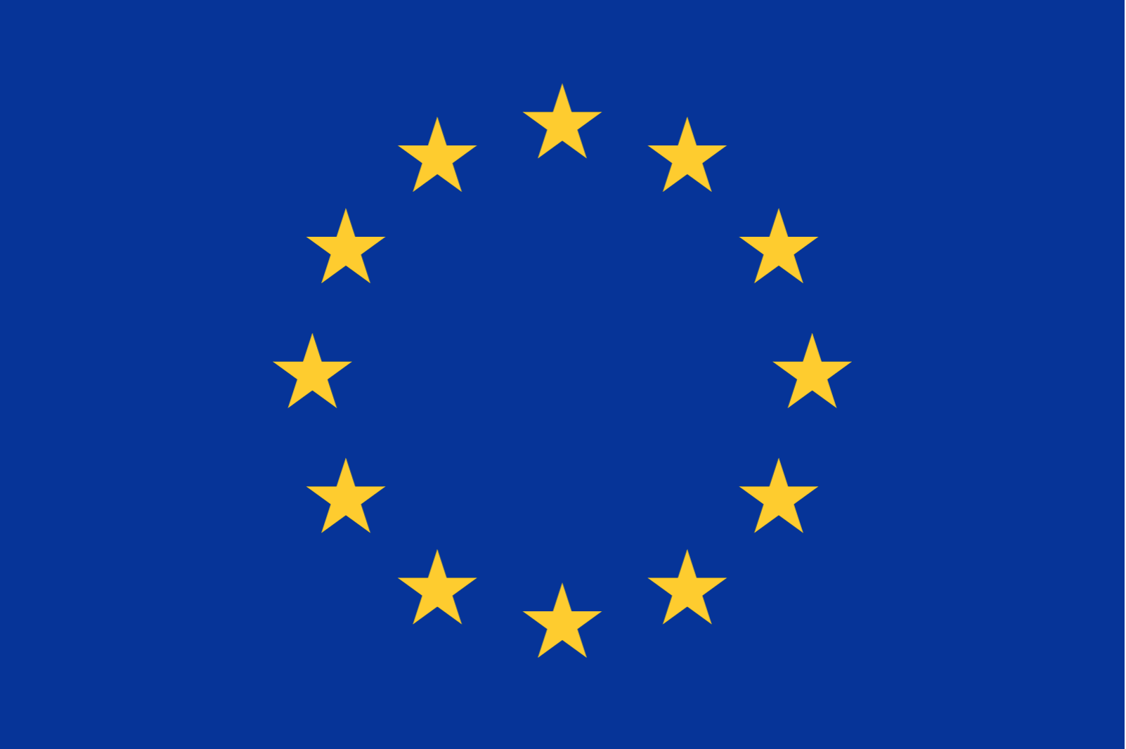 Flag of the European Union. Source: Wikimedia Commons, Public domain.