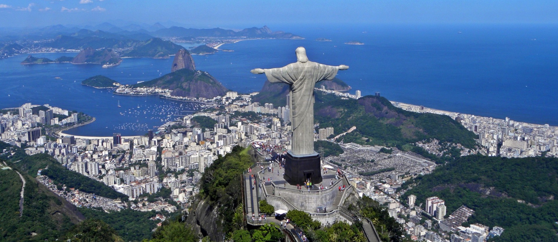 "Christ the Redeemer" atop the Corcovado mountain overlooking the city of Rio de Janeiro, Brazil. Source: Artyominc on Wikimedia Commons, CC BY-SA 3.0.