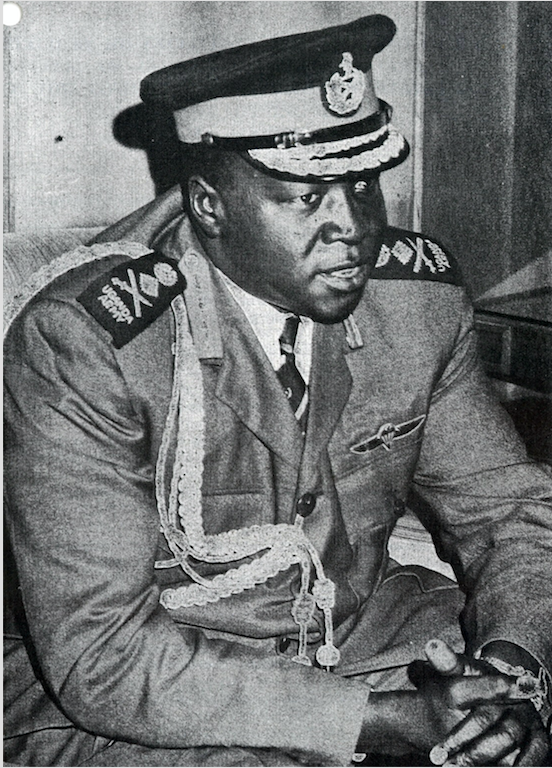 Idi Amin in August 1973, after the expulsion of Asians from Uganda in 1972. Source: Archives New Zealand, on Flickr. CC BY 2.0.