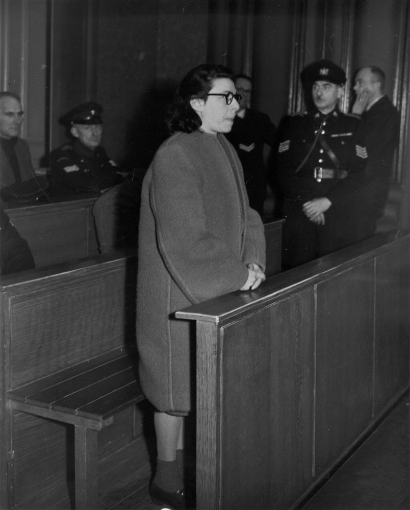 Anna (Ans) van Dijk on trial in 1947. Source: IISG, on Flickr. CC BY-SA 2.0.