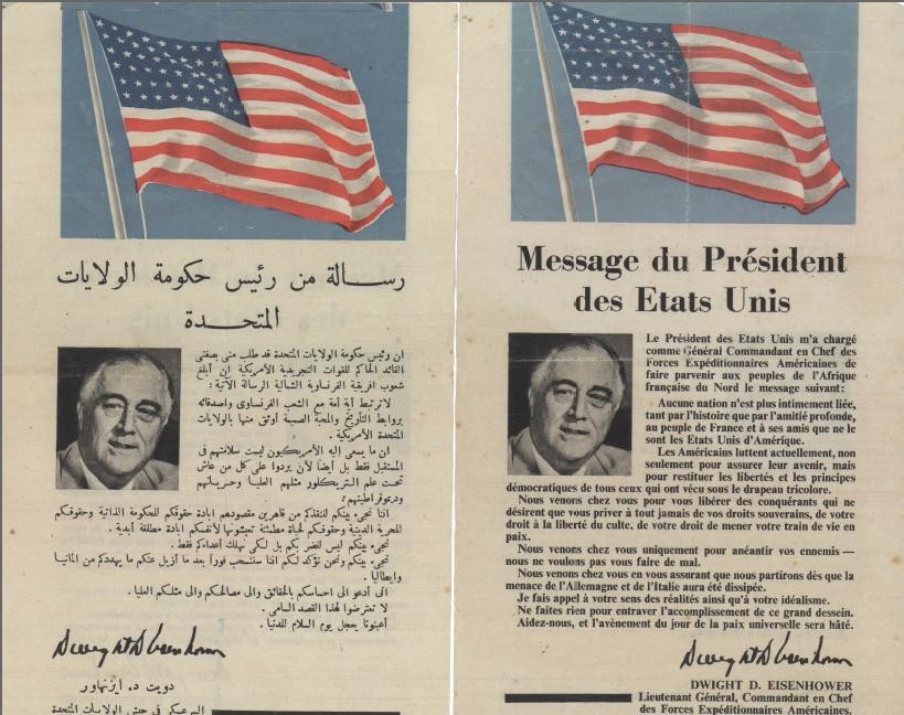 Message from the president of United States to the citizens of Casablanca 1942