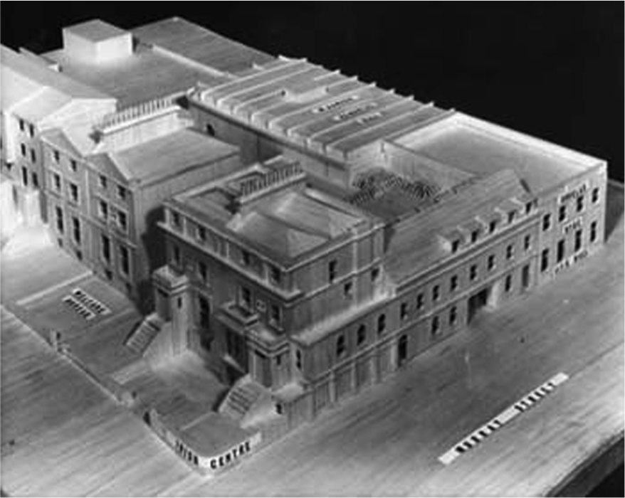 Architect’s Model of the London Irish Center, 1976. Source: Irish Centre Heritage Project