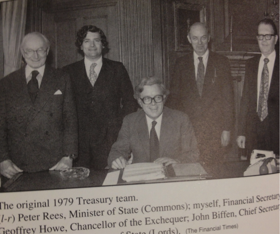 Ministers of Her Majesty's Treasury, 1979. Source: The Financial Times, Photos in Lawson, "The View From No. 11." Ministers of Her Majesty's Treasury, 1979. Source: The Financial Times, Photos in Lawson, "The View From No. 11."