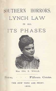 Ida B. Wells, South Horrors cover