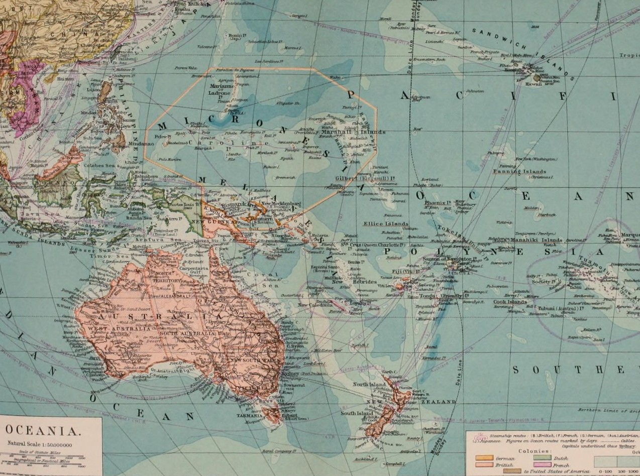 Map of Pacific, 1902. Source: Flickr, No known copyright restrictions