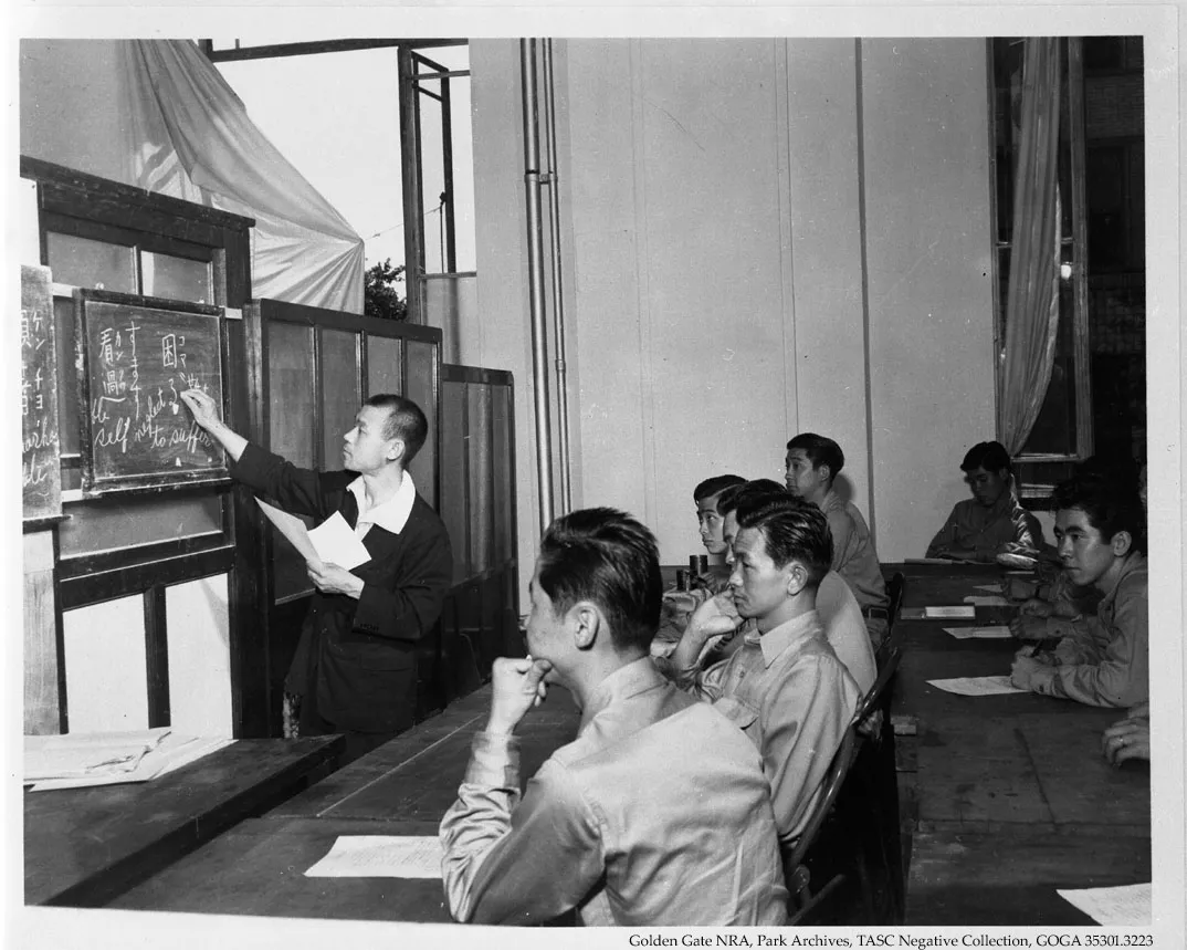 “Nisei interpreters, Allied Translator and Interpreter Section, Tokyo, Japan, ca. 1946” — U.S. Army photograph; public domain. Source: https://commons.wikimedia.org/wiki/File:ATIS_Interpreters_Tokyo_Japan.jpg