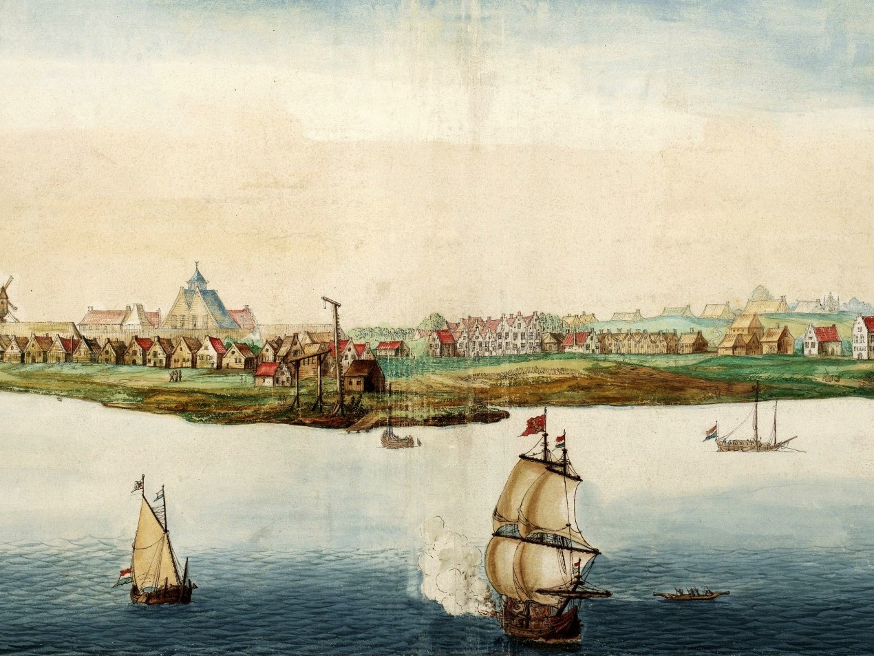 Nieuw Amsterdam, 1664. Source: Johannes Vingboons [Public domain], via Wikimedia Commons