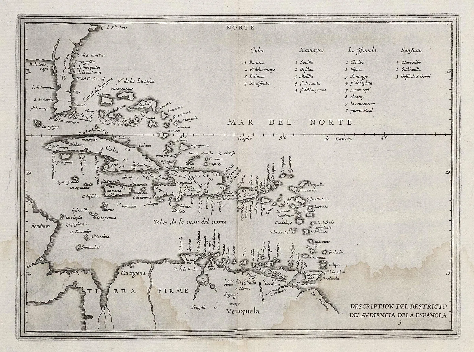 Map of the Caribbean region, 1622. Source: Atlas of Mutual Heritage and the Koninklijke Bibliotheek, the Dutch National Library