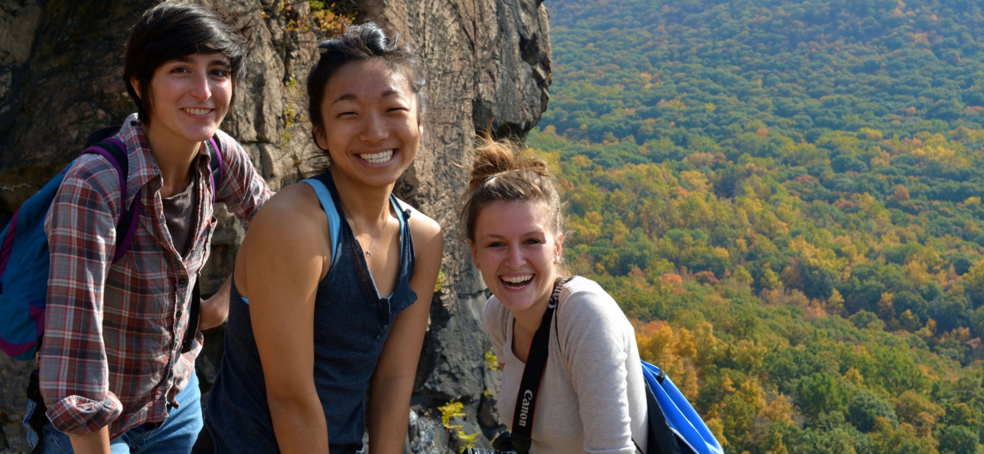 Students on a hike. Source: MA/MSc Program.