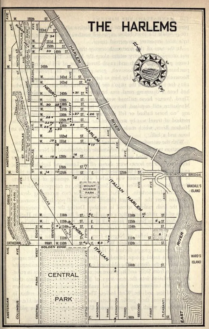 Source: Federal Writers’ Project of the Works Progress Administration for New York City. New York City Guide: A Comprehensive Guide to the Five Boroughs of the Metropolis: Manhattan, Brooklyn, the Bronx, Queens, and Richmond. (New York: Random House, 1939).  (Found in dissertation).