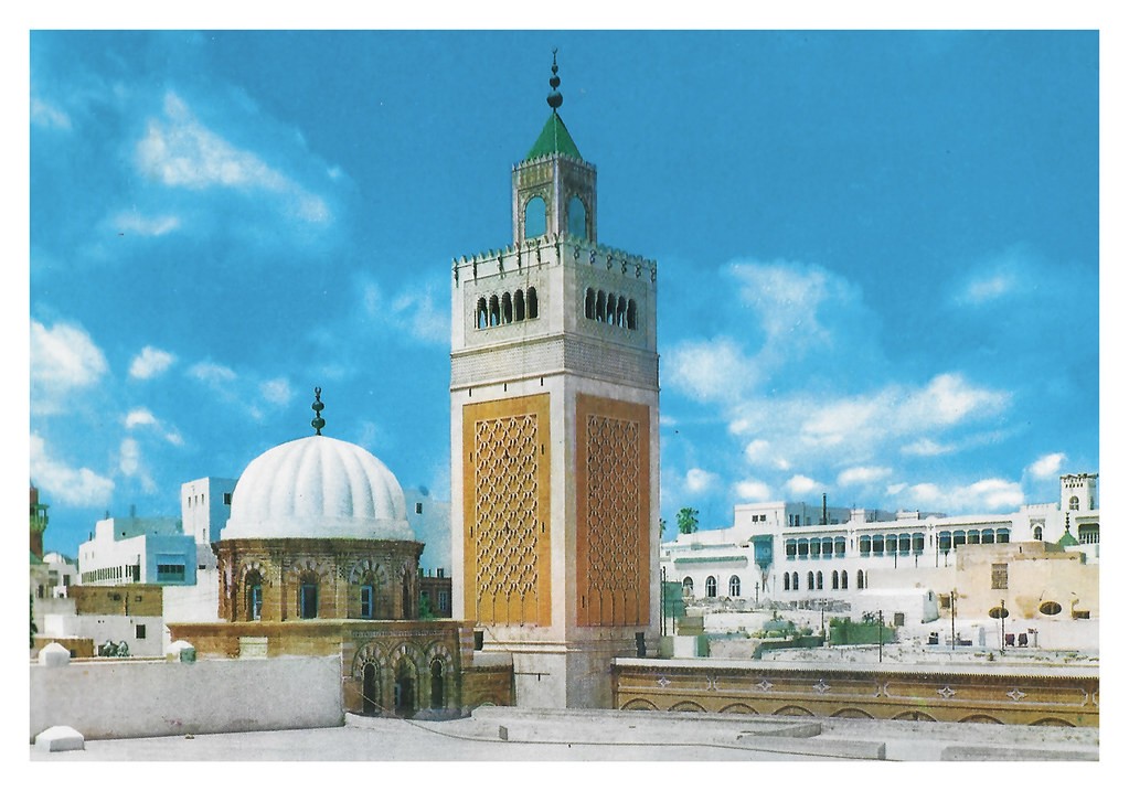 "Tunis TN - Ez-Zitouna-Moschee" by Daniel Mennerich is licensed with CC BY-NC-SA 2.0. To view a copy of this license, visit https://creativecommons.org/licenses/by-nc-sa/2.0/