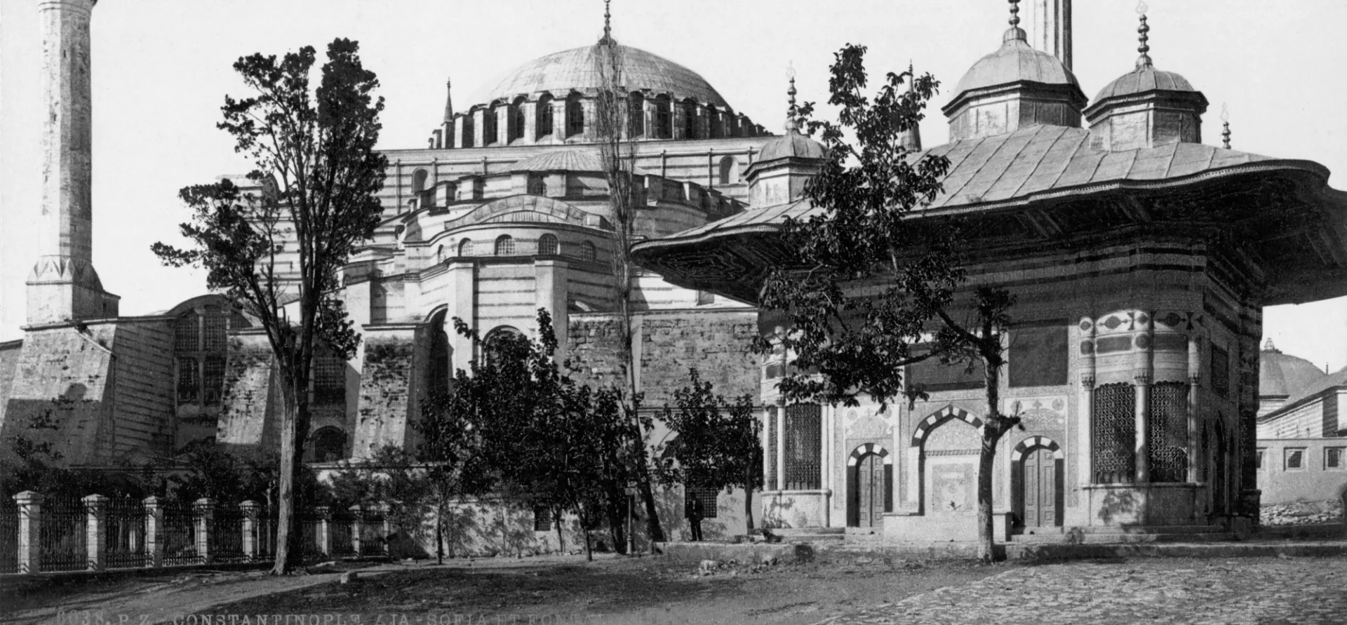 Hagia Sophia Mosque & Ahmed III Fountain, Constantinople, Turkey  