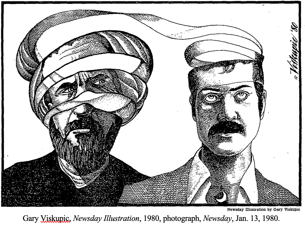 Gary Viskupic, Newsday Illustration, 1980, photograph, Newsday, Jan. 13, 1980. (Source: Student dissertation)