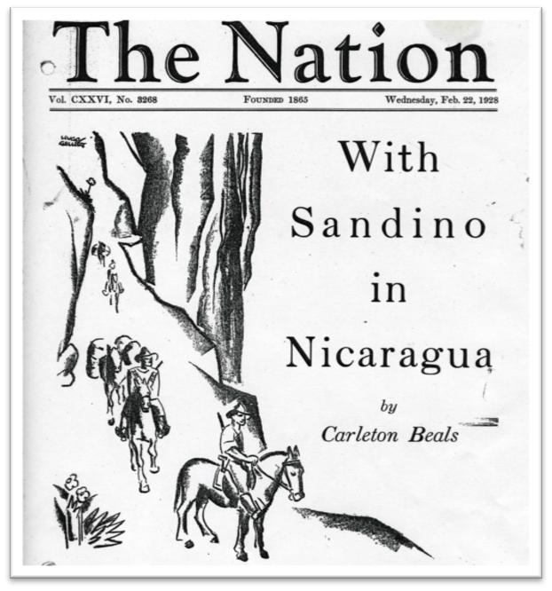 Depiction of Beals’s journey down a cliff. Source: The Nation, February 22, 1928.