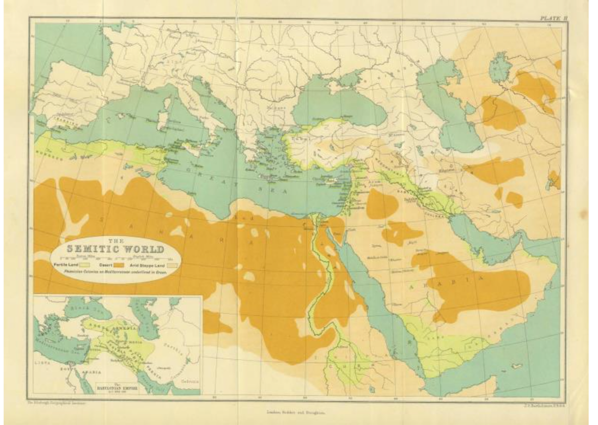 George Adam Smith, The Historical Geography of the Holy Land (London: Hodder and Stoughton,1910) (Source: Student dissertation)