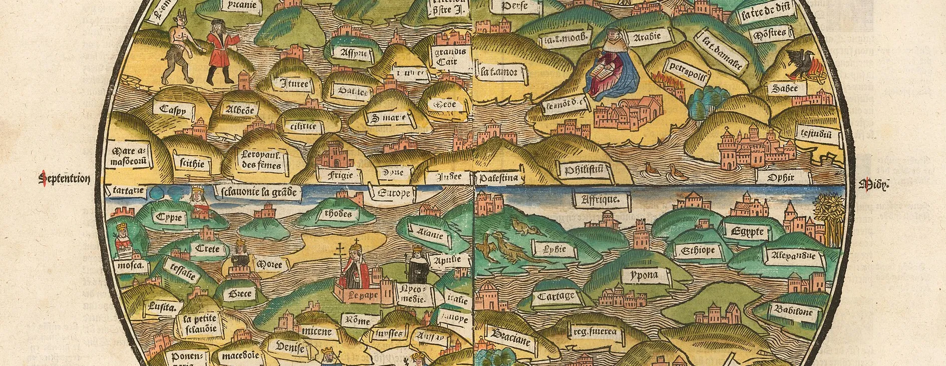 Source: https://commons.wikimedia.org/wiki/File:Medieval_World_map_from_La_Mer_des_Histoires.jpg