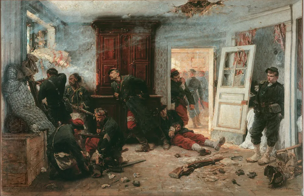 Alphonse de Nevuille, "Les Dernières Cartouches" (1873). Source: Les Musées de France en Champagne-Ardenne