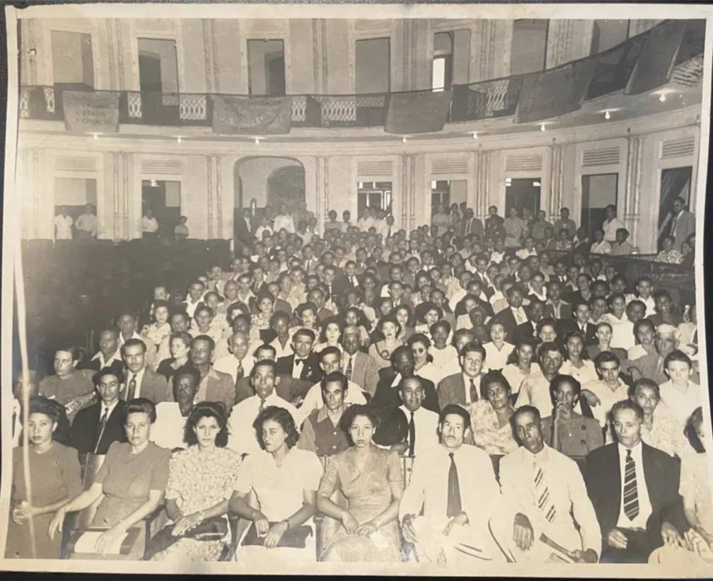 Puerto Rican Communist Party Assembly, circa 1946, Photographs of the PCP, Juan Sáez Corales and Consuelo Burgos Family Archives, San Juan, Puerto Rico.