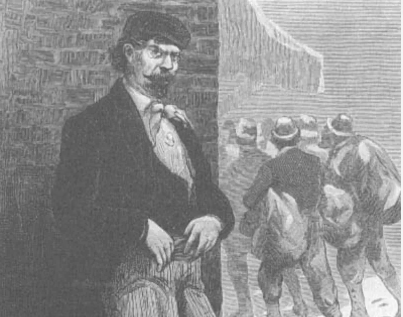 “The Congressional Investigation into the Evils of Immigration - ‘Scenes in Mulberry Bend,’ The Italian Quarter in Mulberry Street, New York City - The Padrone,” Frank Leslie’s Illustrated Newspaper, August 11, 1888, HathiTrust.