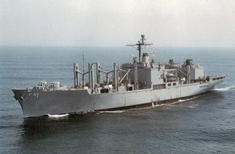 The U.S. Navy ship USS Mars (AFS-1) underway, 1970s. Source: CWO3 Kenneth J. Seaman, U.S. Navy, Navsource.org
