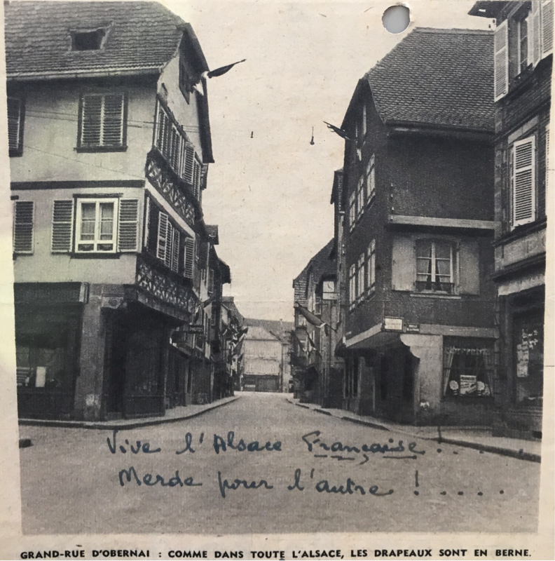 Anonymous letter to the Mayor of Strasbourg, Charles Frey, undated, Box 208 MW 174, Archives municipales de Strasbourg.