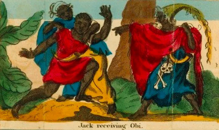Photo from dissertation, "Jack receiving Obi"