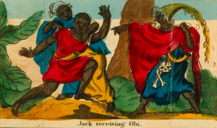 Photo from dissertation, "Jack receiving Obi"